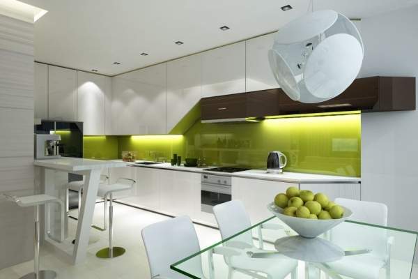 Дизайн кухни студии модерн фото