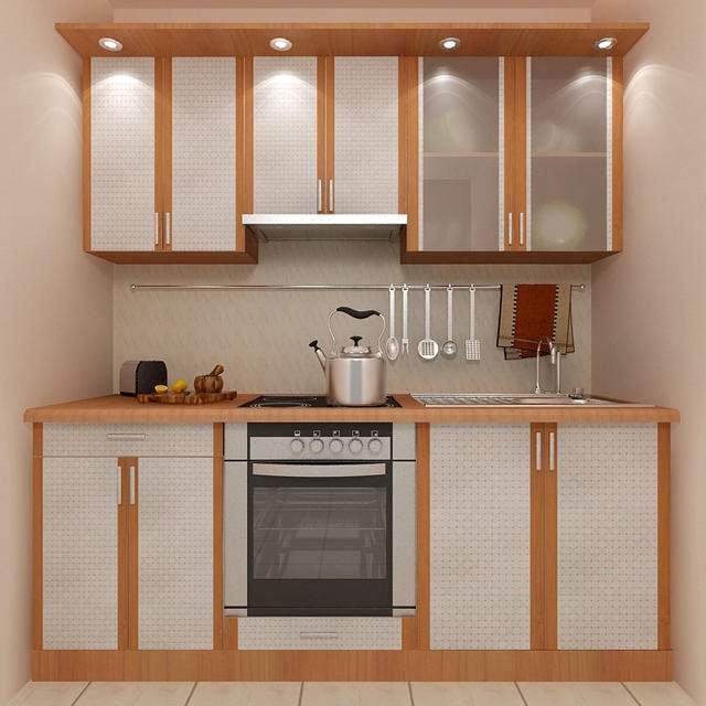 Дизайн маленькой прямой кухни фото
